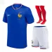 The French national team's 2024/25 home children's kit jersey - Blue