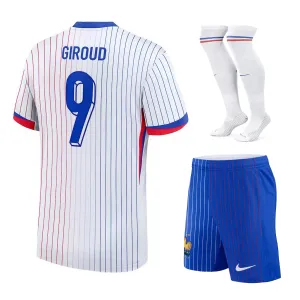 Giroud's away children's kit of the French national team in 2024/25 - White