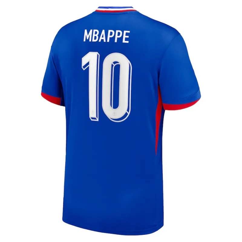 Mbappé's French national team 2024/25 home children's kit jersey - Blue
