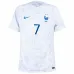 Antoine Griezmann's French national team 2022 away World Cup jersey - White
