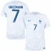 Antoine Griezmann's French national team 2022 away World Cup jersey - White