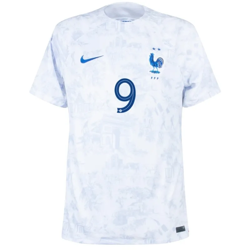 Olivier Giroud's French national team 2022 away World Cup jersey - White