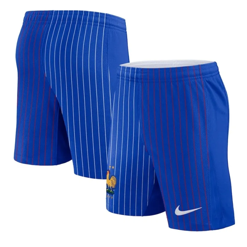 The away shorts of the French national team in 2024/25 - Blue