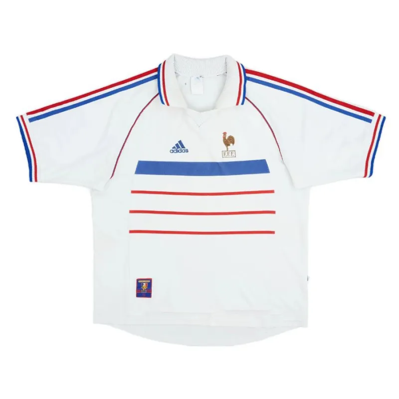 The retro away jersey of the French national team in 1998 - White