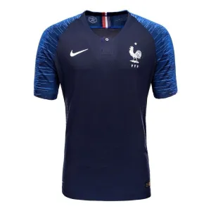 The retro home jersey of the French national team in 2018 - Blue