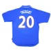 The retro home jersey of the French national team worn by David Trézéguet in 2000 - Blue