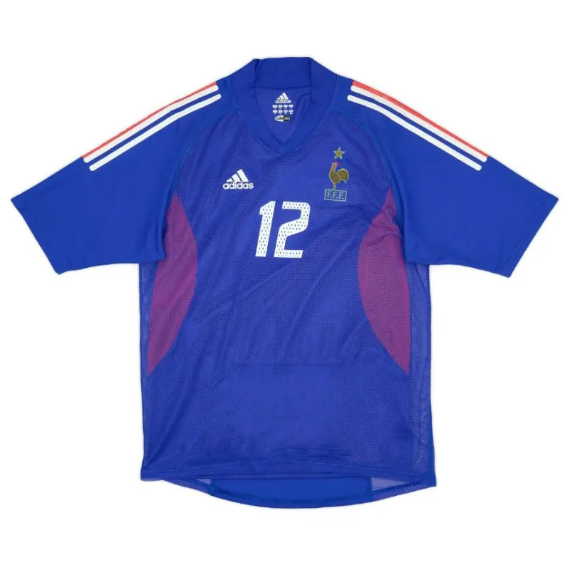 The retro home jersey of Thierry Henry's French national team from 2002 to 2004 - blue.