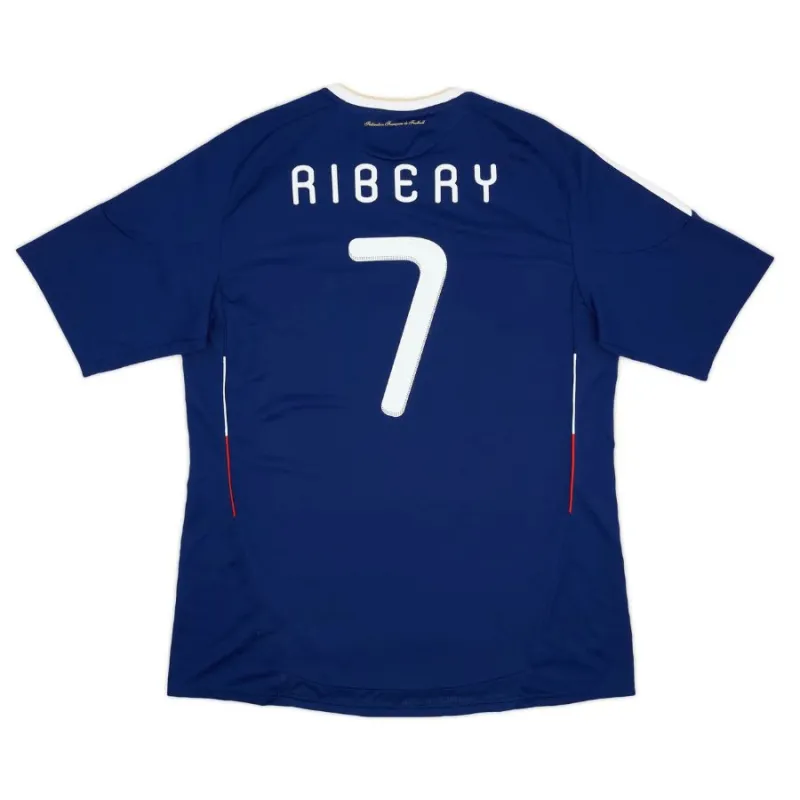 The retro home jersey of Franck Ribéry's French national team in the 2009/2010 season - blue.