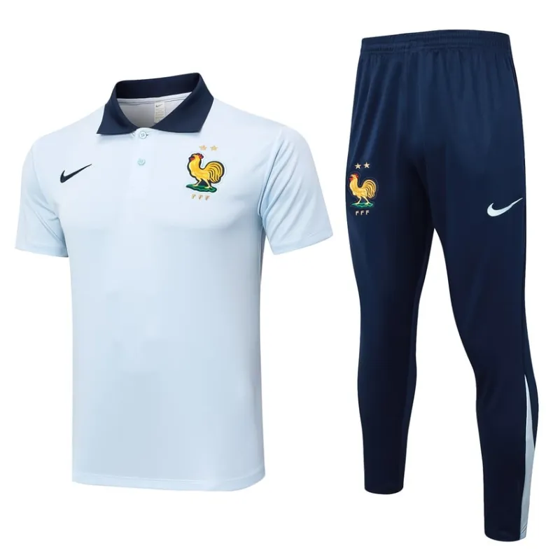 French national team's 2024/25 POLO training suit + pants - white