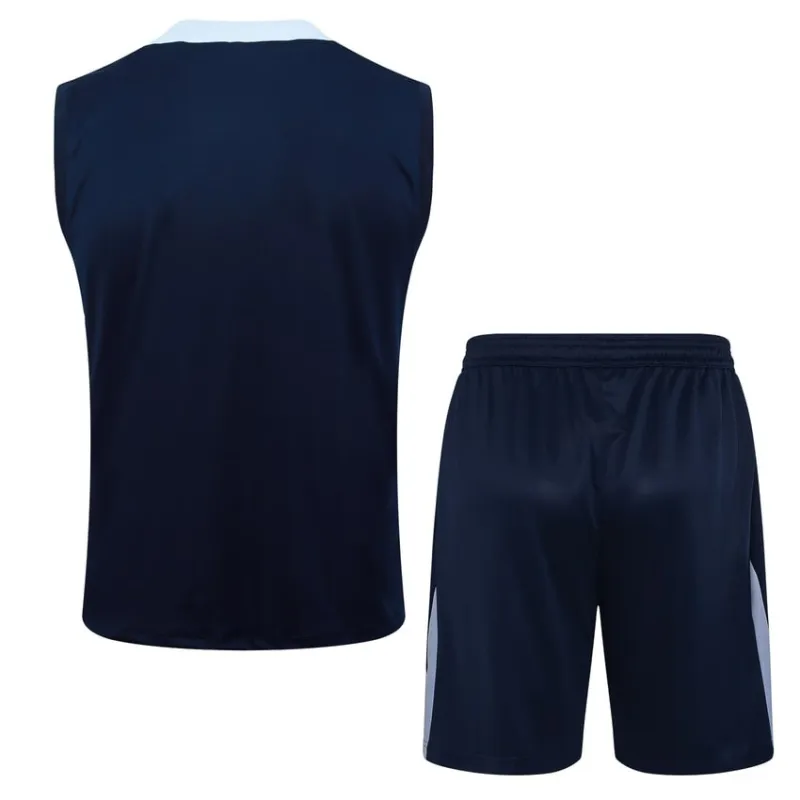 The French national team's 2024/25 vest and shorts - blue.