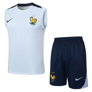 The French national team's 2024/25 vest and shorts - off-white.