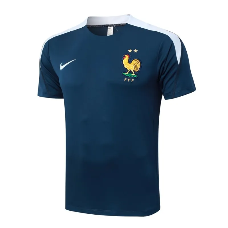 The training suit and shorts of the French national team for the 2024/25 season - blue.