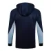 The French national team's 2024/25 hooded sportswear and pants - dark blue.