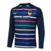The sportswear and pants of the French national team for 2024/25 - with blue patterns.