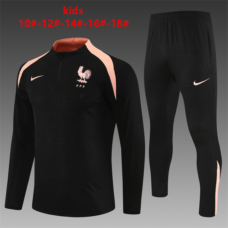 France 2025/26 Kids Sports Set Black