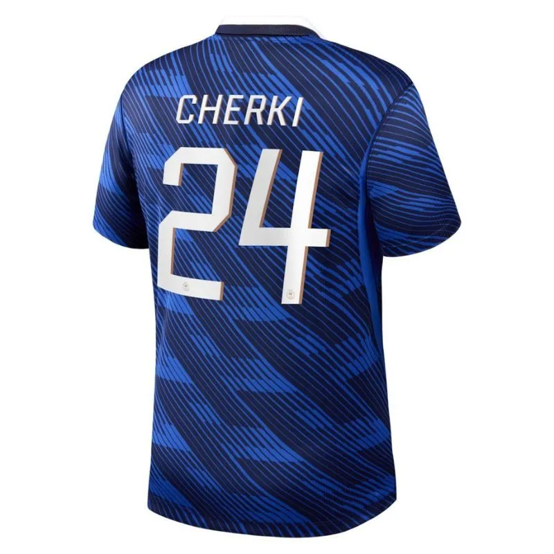 France CHERKI 2026 World Cup kids home jersey set blue