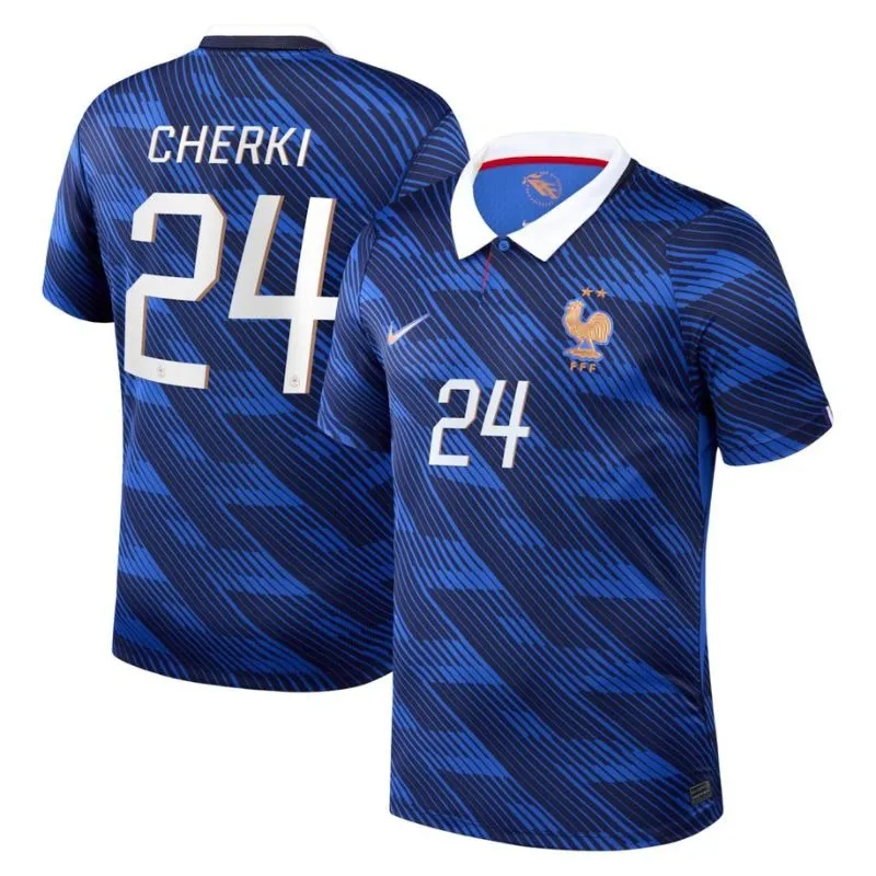 Frankreich CHERKI WM 2026 Heimtrikot blau