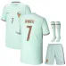 France DEMBELE 2026 World Cup kids away jersey set green