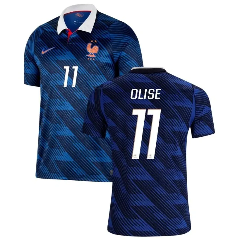 France OLISE Coupe du Monde 2026 maillot domicile bleu