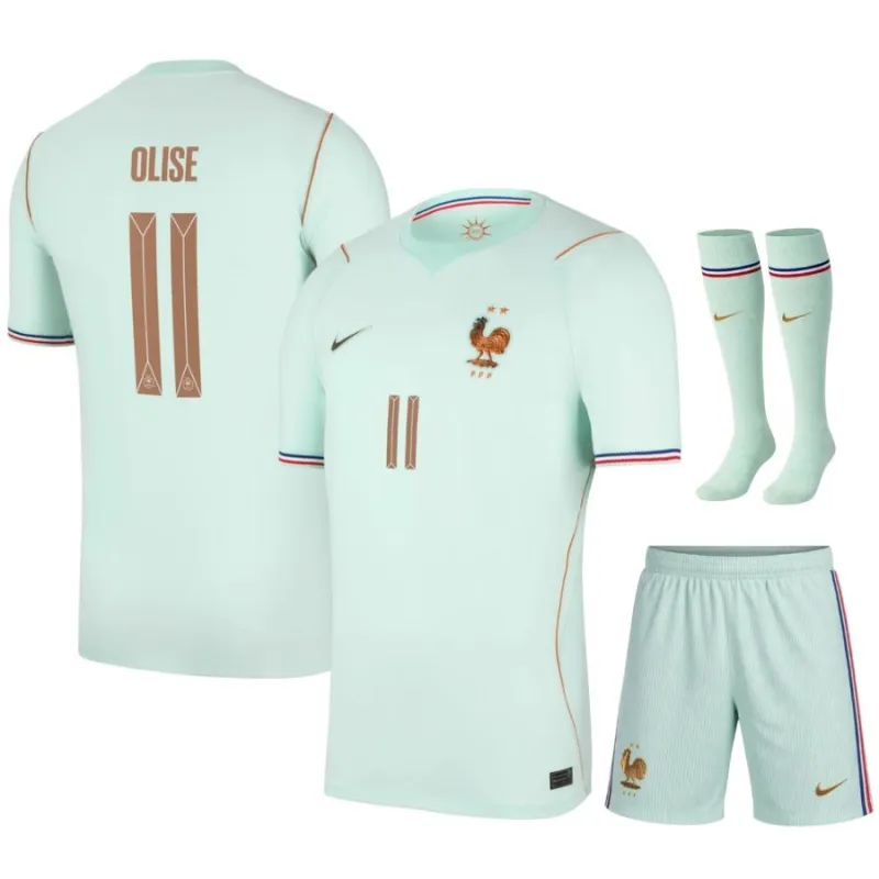 France OLISE 2026/27 Away Kids Kit Green