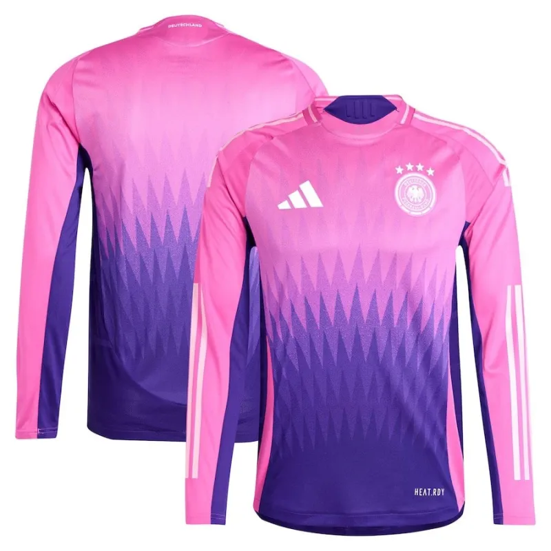 Germany's 2024/25 Away Long-Sleeved Jersey - Pink