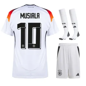 Jamal Musiala's 2024/25 Home Kids' Kit - White