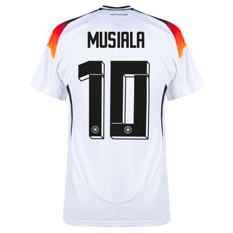 Jamal Musiala's 2024/25 Home Kids' Kit - White