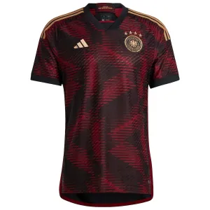 Germany's 2022 FIFA World Cup Away Player Version Jersey - Red and Black
