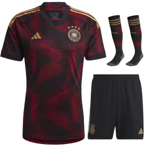 Germany 2022 World Cup Away Kids' Jersey Set - Pink-Purple