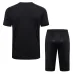 Deutsches 2024/25 Trainingsanzug + Kurze Hose - Schwarz