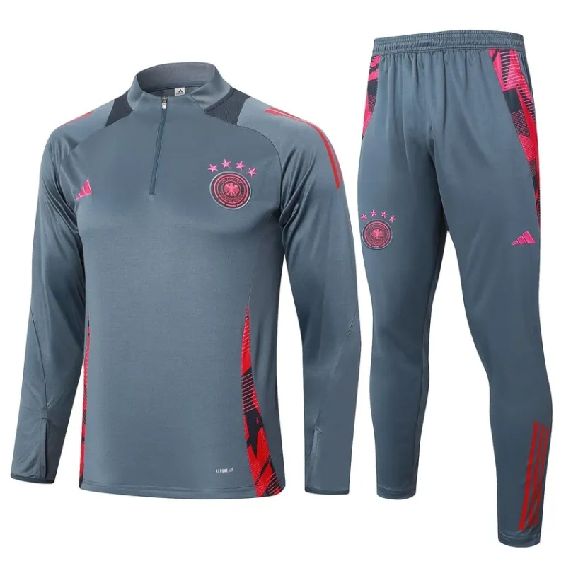 Ropa de deporte + pantalones de Alemania 2024/25 - Gris