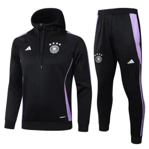 Germany's 2024/25 hooded sportswear + trousers - Black