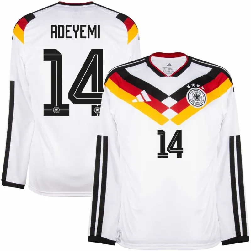 Germany ADEYEMI 2026/27 Home Long Sleeve Jersey - White