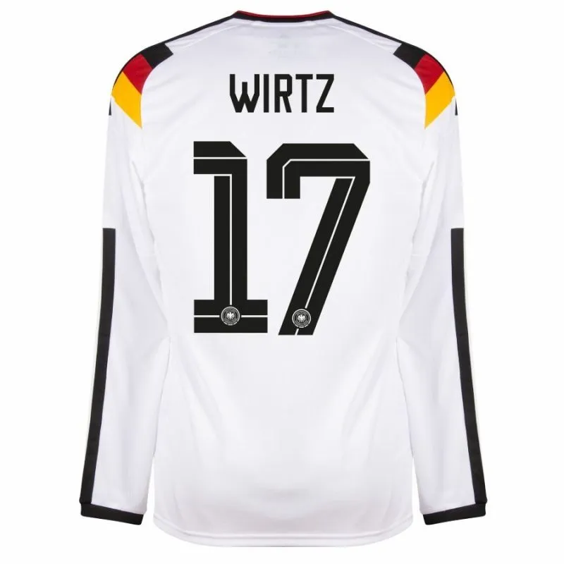 Germany WIRTZ 2026/27 Home Long Sleeve Jersey - White