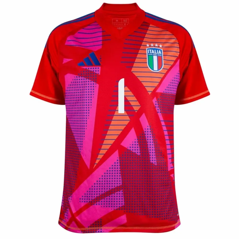 Donnarummas Italiens 2024/25 Torwart-Kinder-Trikot - Rot