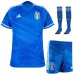 El conjunto de camisetas infantiles local de Italia 2023/24 - Azul