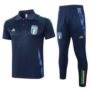 Italy's 2024/25 POLO sportswear + trousers - dark blue