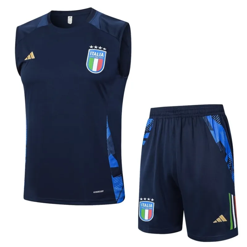 Italy's 2024/25 vest + shorts - dark blue
