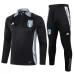 Tuta da sport a maniche lunghe + pantaloni d'Italia 2024/25 - nera