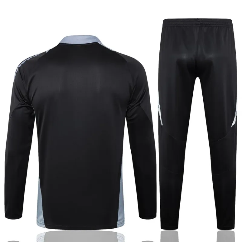 Tuta da sport a maniche lunghe + pantaloni d'Italia 2024/25 - nera
