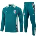 Traje de deporte de manga larga + pantalones de Italia 2024/25 - verde