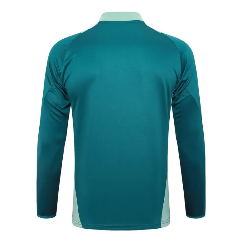Traje de deporte de manga larga + pantalones de Italia 2024/25 - verde