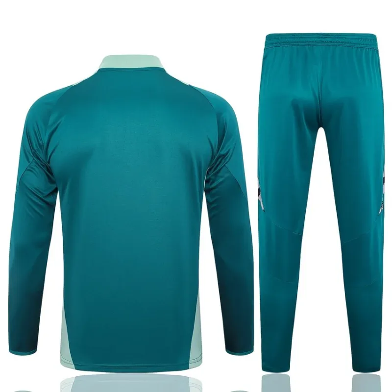 Traje de deporte de manga larga + pantalones de Italia 2024/25 - verde