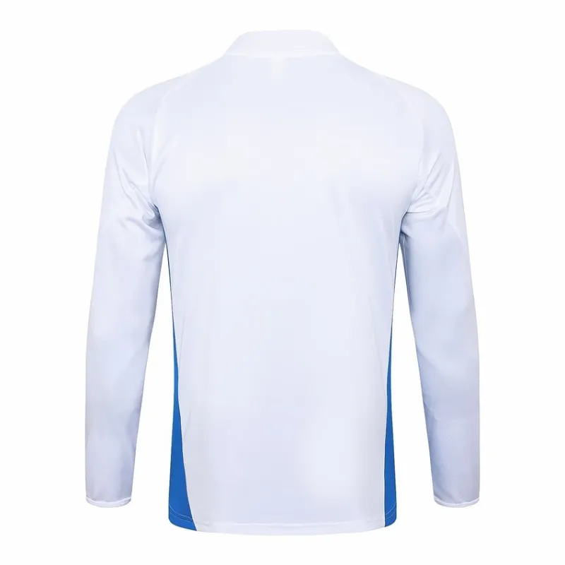 Tuta da sport a maniche lunghe + pantaloni d'Italia 2024/25 - bianca