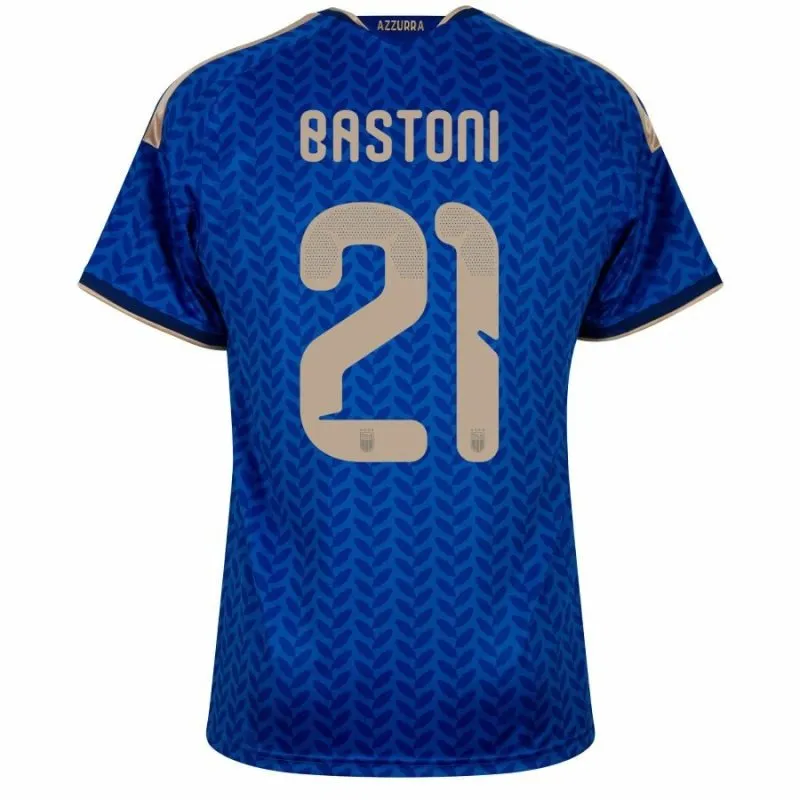 Italia BASTONI 2026/27 Maglia Casa - Blu