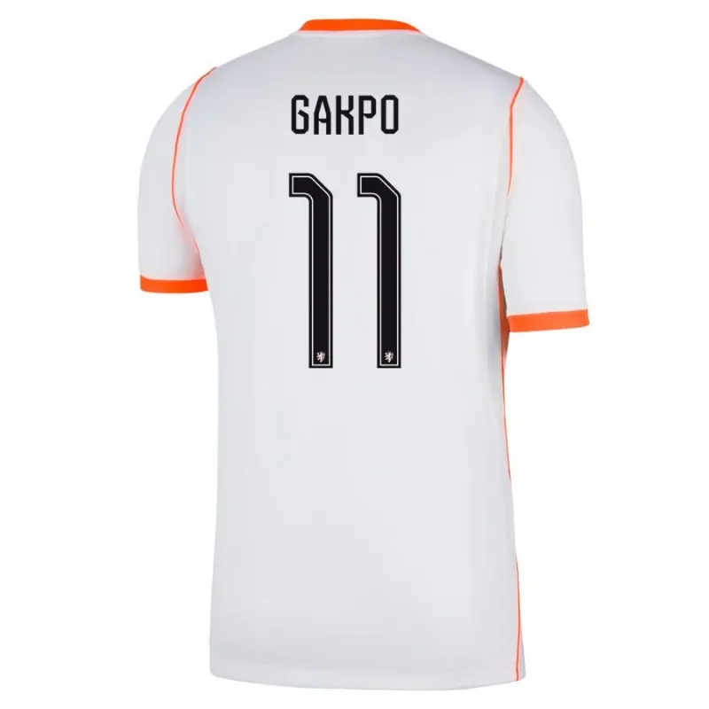Kit Extérieur Enfant Pays-Bas GAKPO 2026/27 Blanc