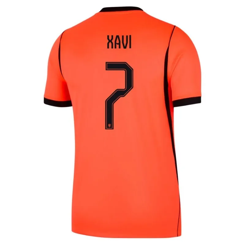Netherlands XAVI 2026/27 Home Kids Kit Orange