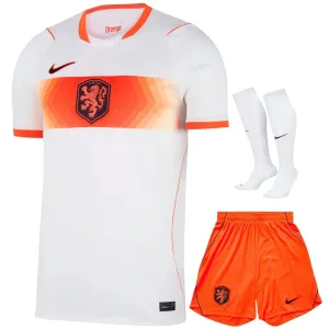 Netherlands 2026/27 Away Kids Kit White