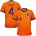 Virgil's Netherlands 2024/25 home football jersey - orange