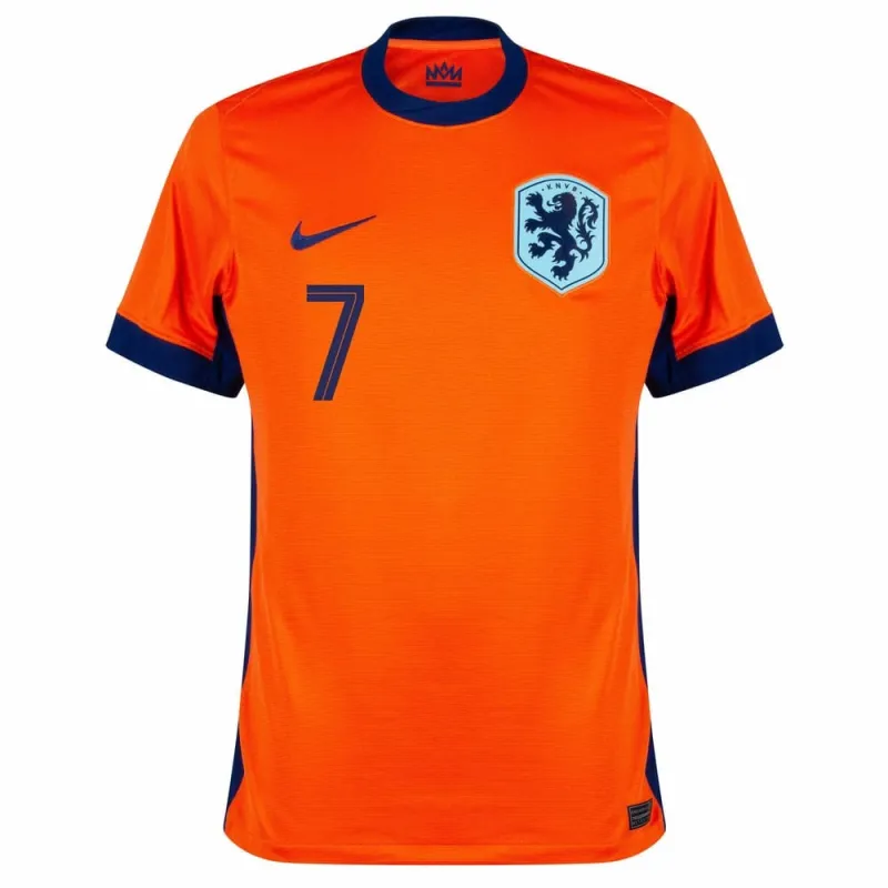 Xavi's Netherlands 2024/25 home football jersey - orange